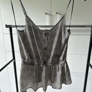 Black and white blouse, perfect for summer nights